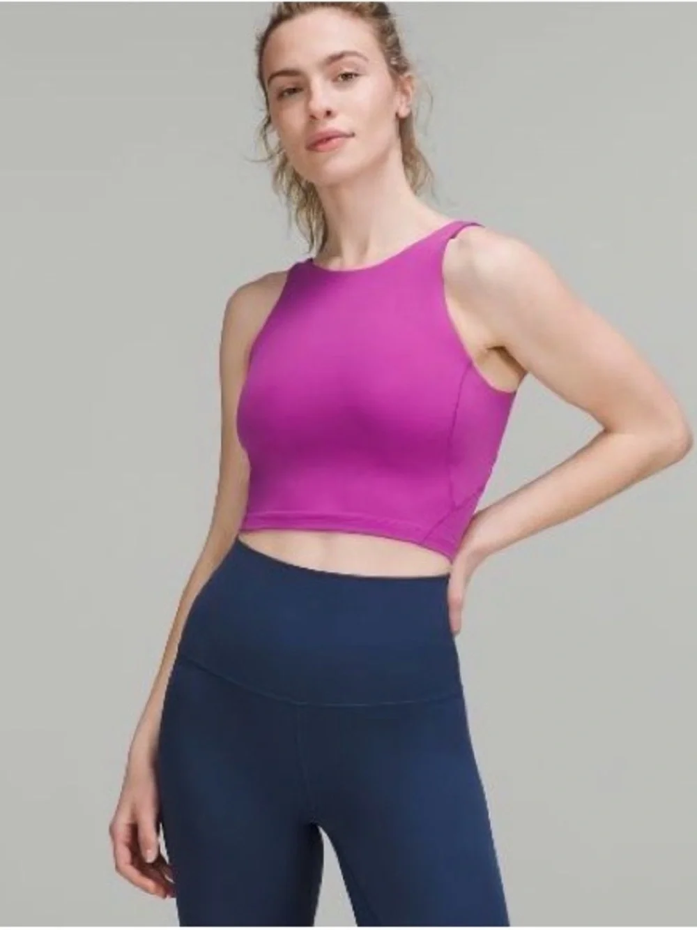 Lululemon Magenta Crop Tank Top